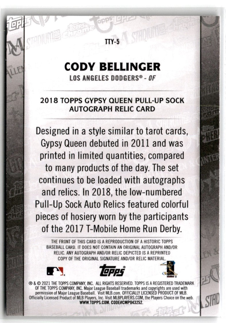 2021 Topps Through the Years Cody Bellinger