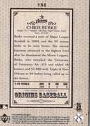 2005 UD Origins Old Judge Chris Burke