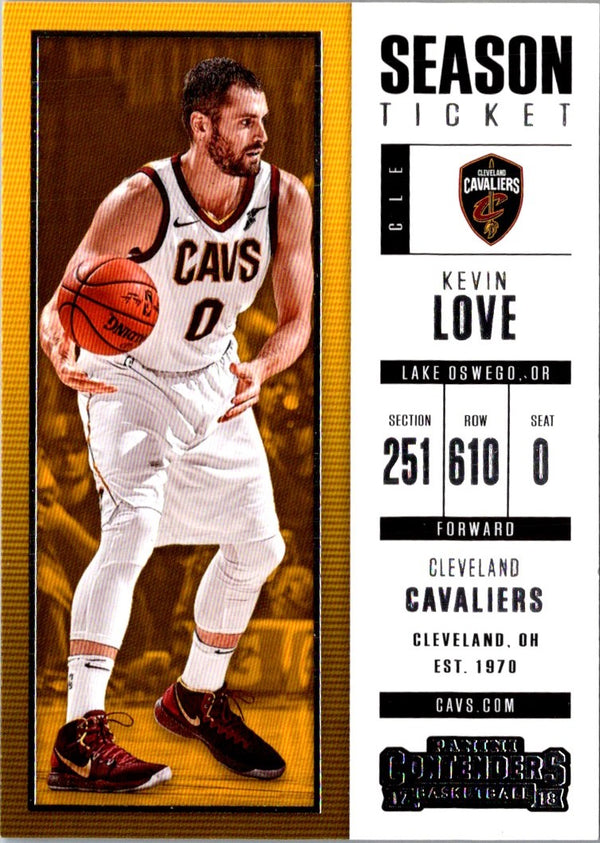 2017 Panini Contenders Kevin Love #28