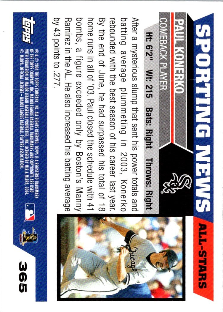 2005 Topps Paul Konerko