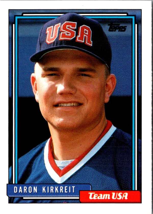 1992 Topps Traded Daron Kirkreit #60T Rookie