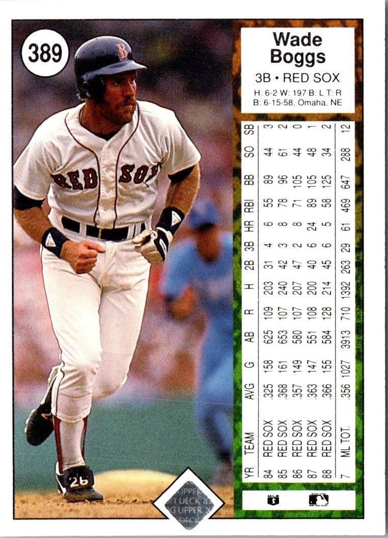 1989 Upper Deck Wade Boggs