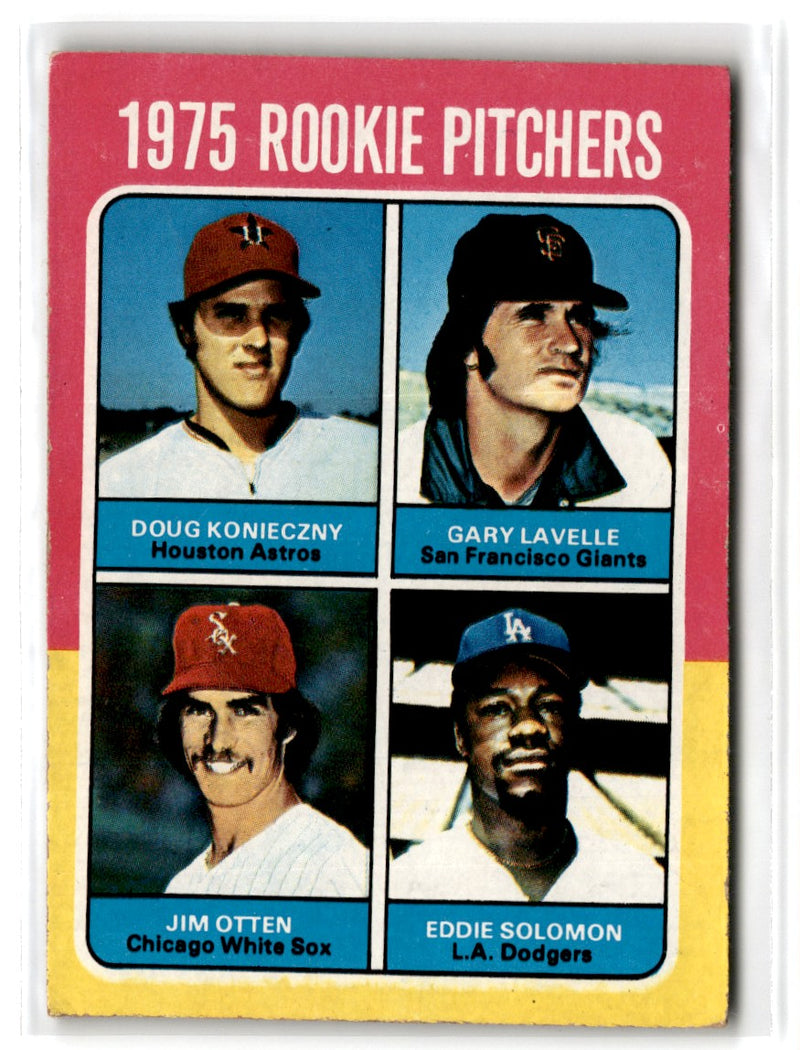 1975 Topps Rookie Pitchers - Doug Konieczny/Gary Lavelle/Jim Otten/Eddie Solomon