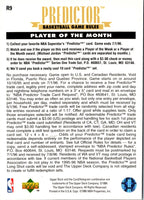 1995 Upper Deck Predictors Player of the Month Exchange Chris Webber #R9
