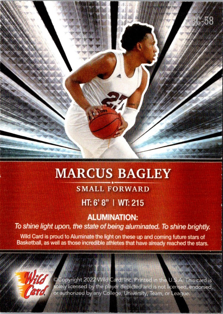 2022 Wild Card Matte Marcus Bagley