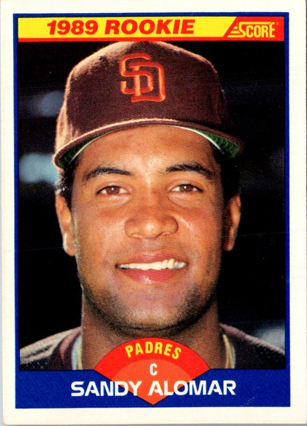 1989 Score Sandy Alomar #630 Rookie