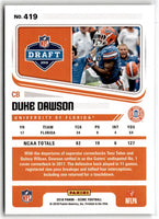2018 Score Rookie Duke Dawson #419
