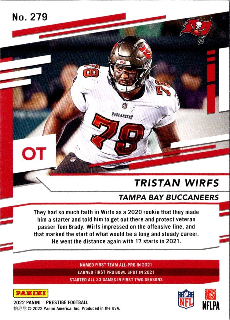 2022 Panini Prestige Tristan Wirfs