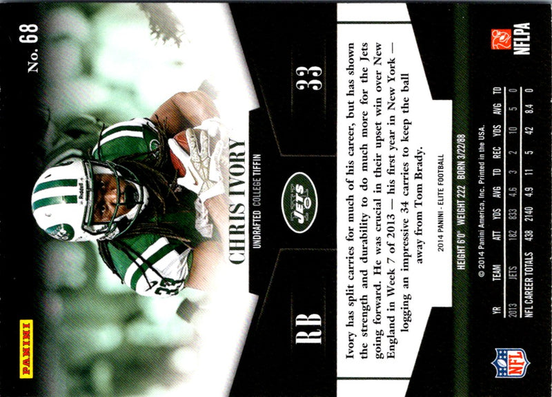 2014 Panini Elite Chris Ivory