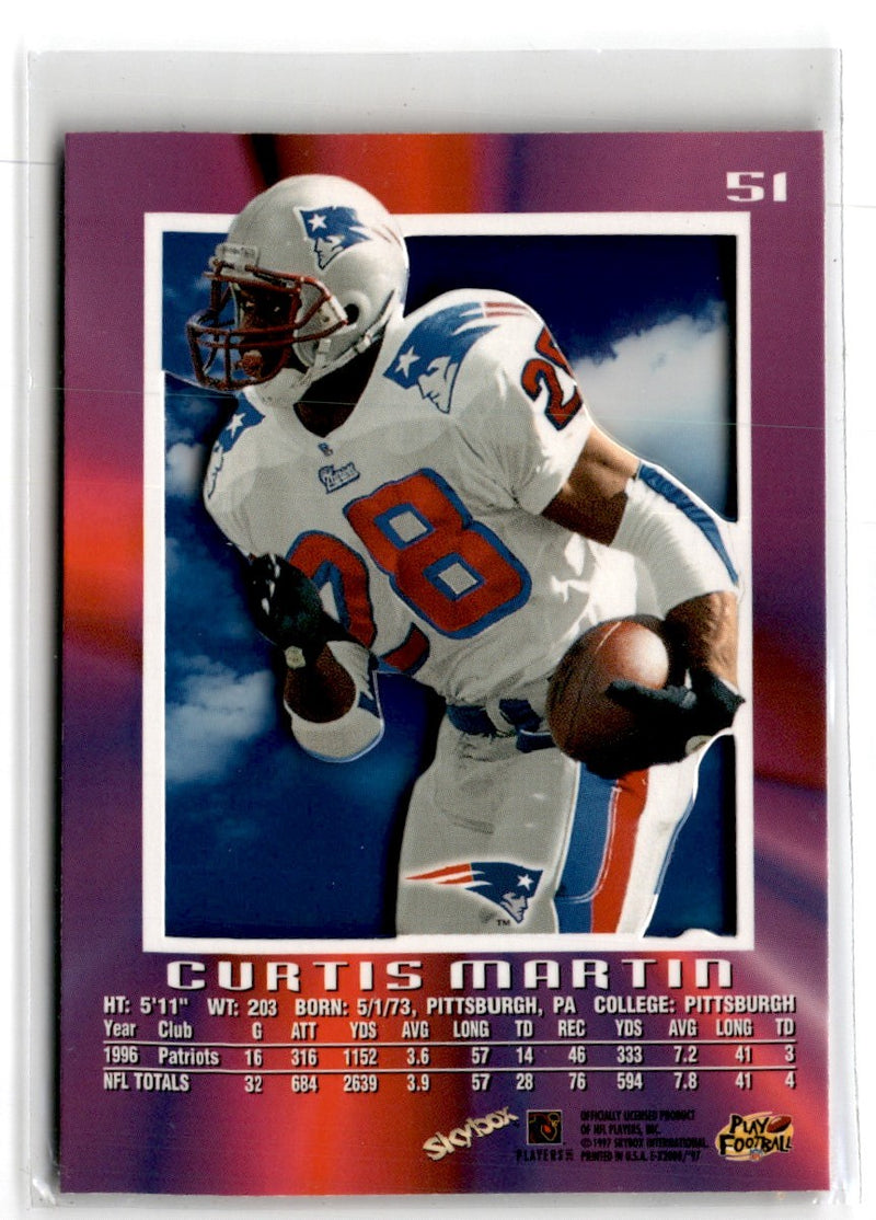 1997 SkyBox E-X2000 Curtis Martin