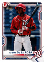 2021 Bowman Prospects Jeremy De La Rosa #BP-25
