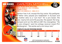 2010 Topps Carlton Mitchell #192 Rookie
