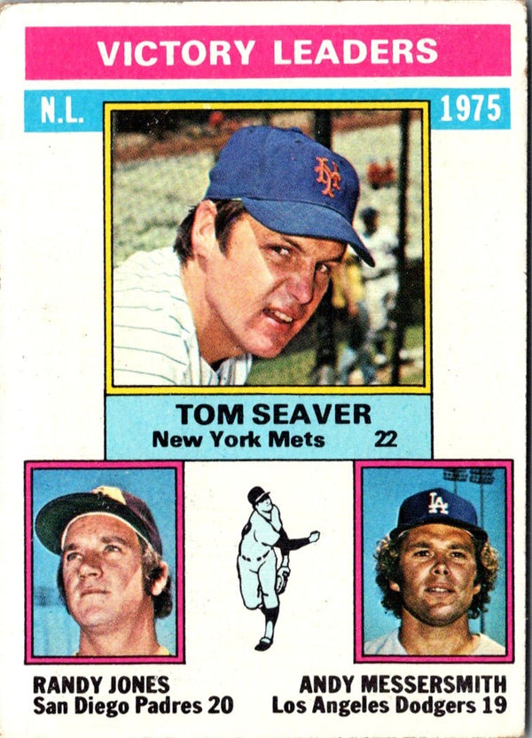 1976 Topps Tom Seaver/Randy Jones/Andy Messersmith #199