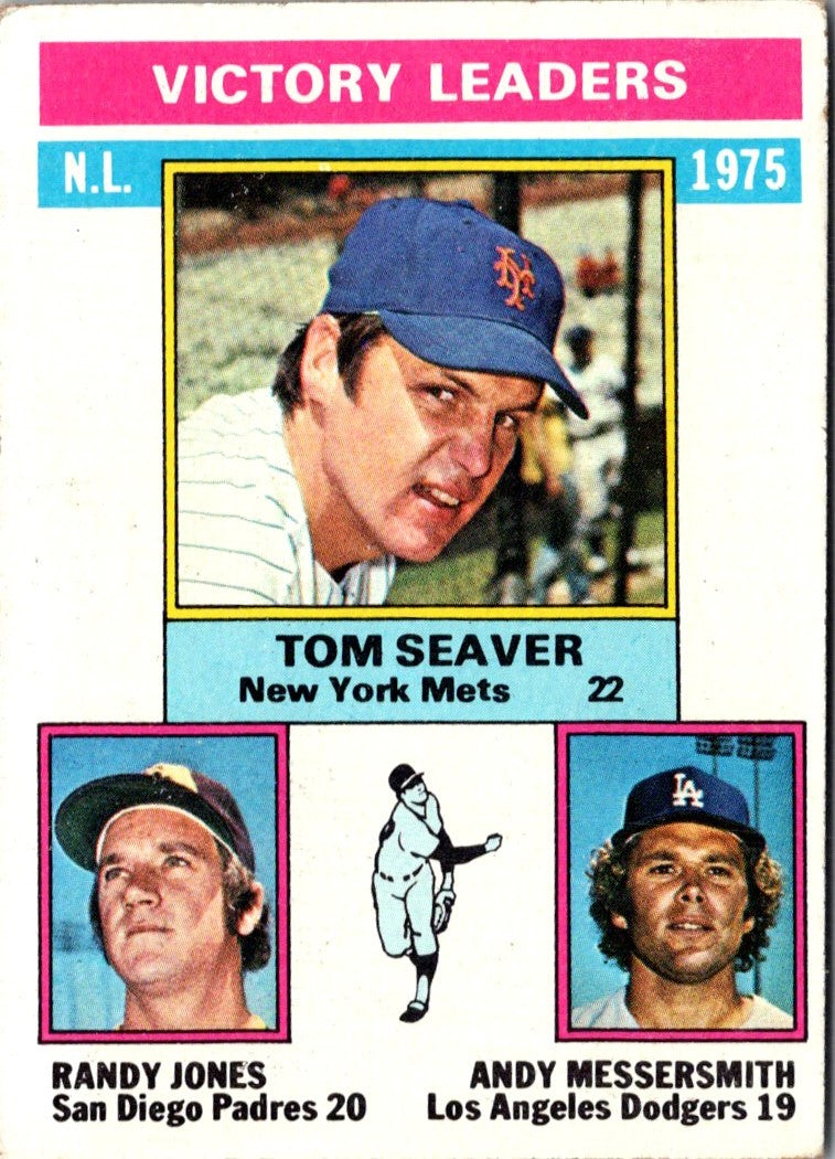 1976 Topps Tom Seaver/Randy Jones/Andy Messersmith