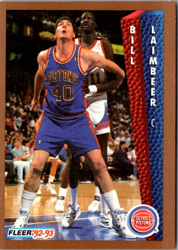 1992 Fleer Bill Laimbeer #64