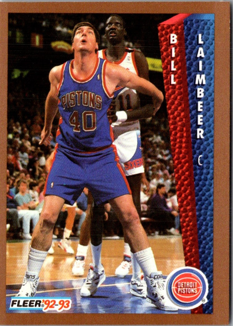 1992 Fleer Bill Laimbeer