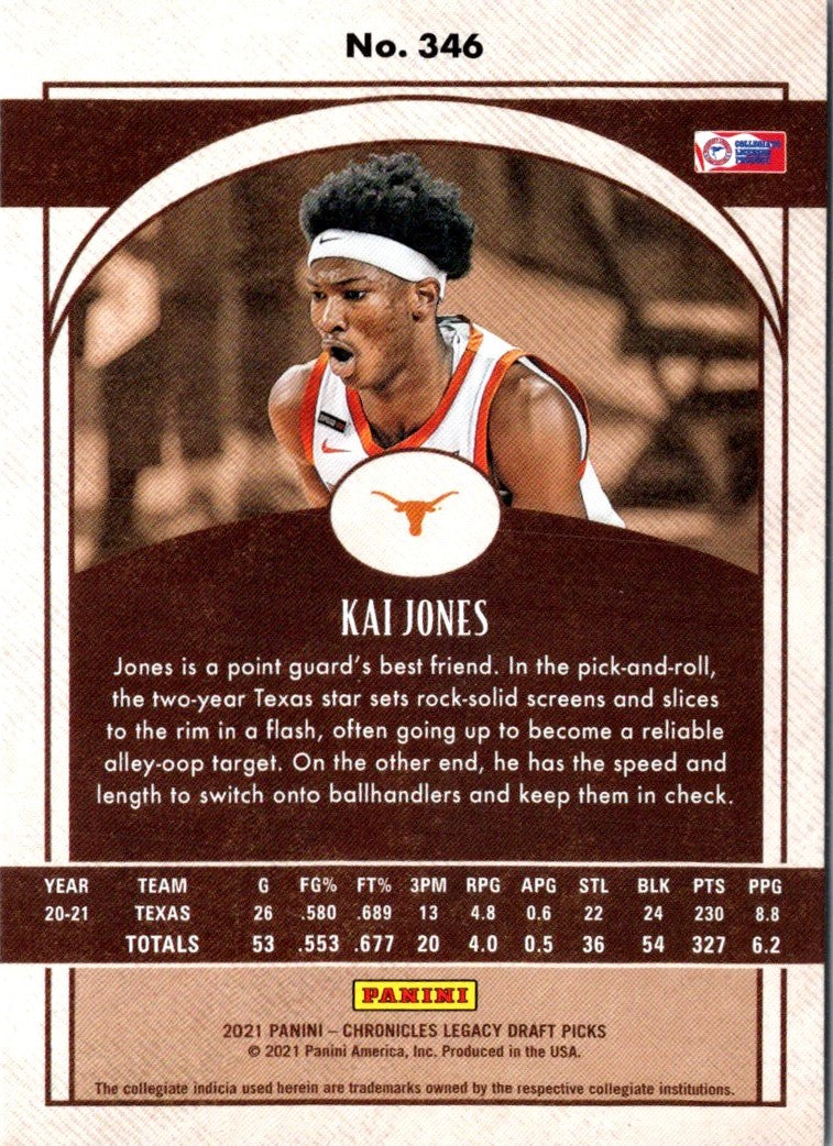 2021 Panini Chronicles Draft Picks Kai Jones