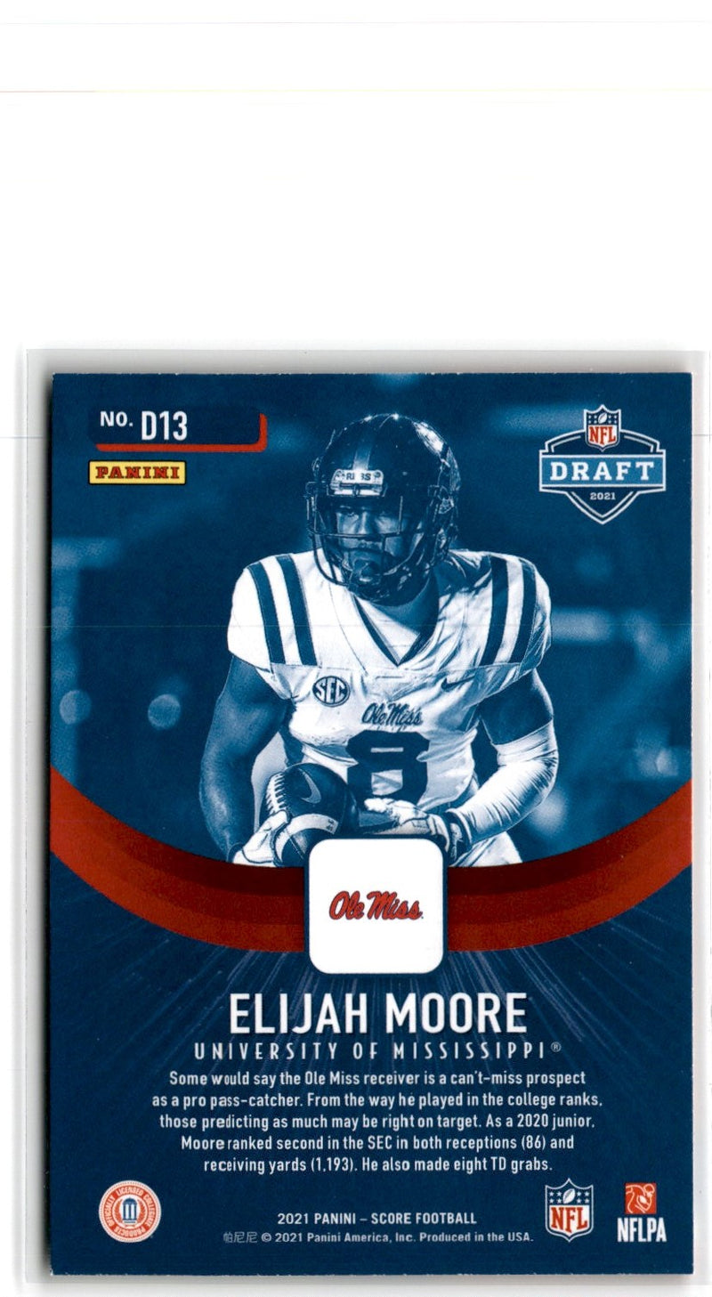 2021 Score NFL Draft Elijah Moore