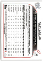 2022 Topps Riley Adams #158 Rookie