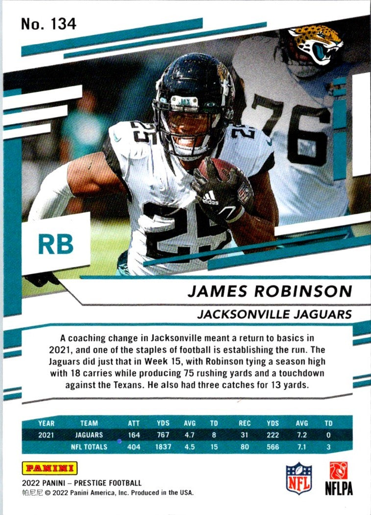 2022 Panini Prestige James Robinson