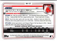 2020 Bowman Draft Chrome Gilberto Jimenez #BD-137