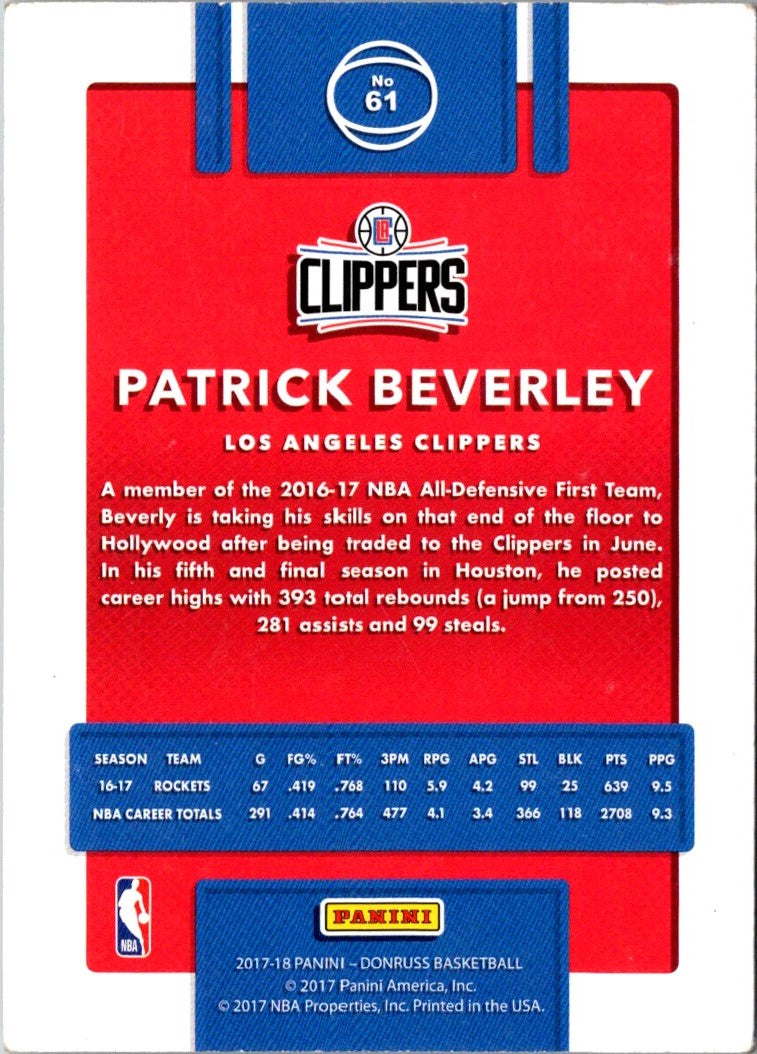 2017 Donruss Patrick Beverley