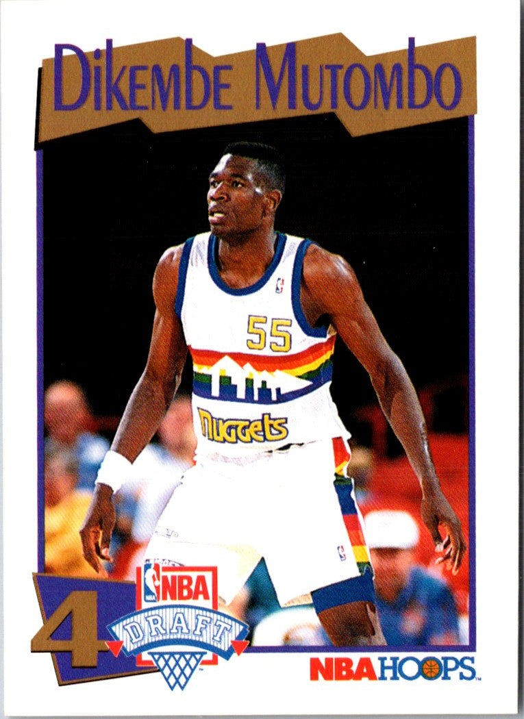 1991 Front Row Charter Member Top 10 Draft Picks Dikembe Mutombo