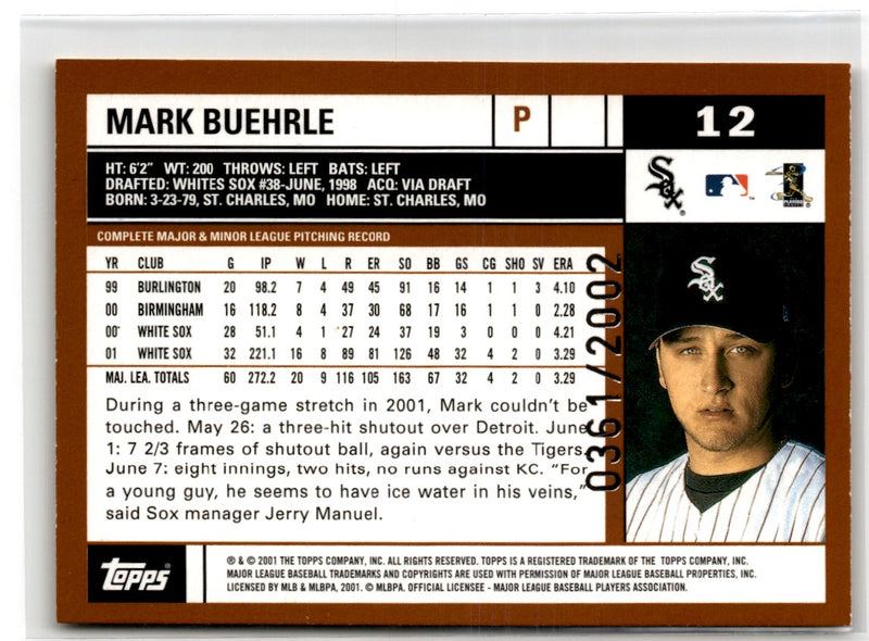 2002 Topps Mark Buehrle