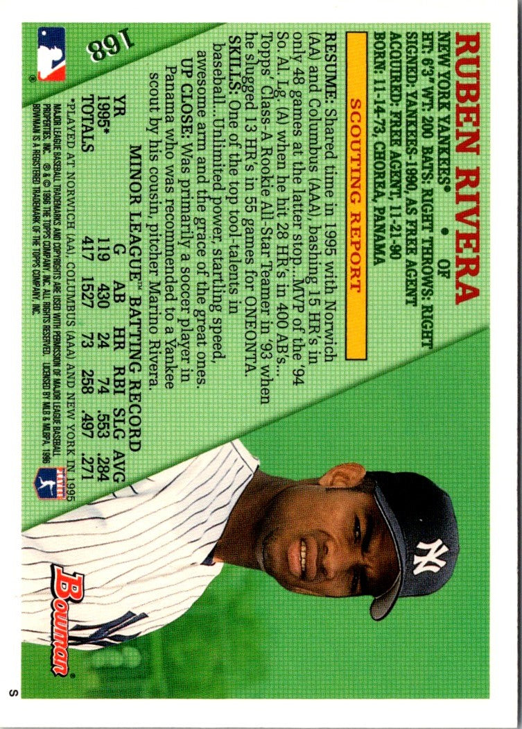 1996 Bowman Ruben Rivera