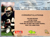 1993 Classic Draft Stars Irv Smith #DS11