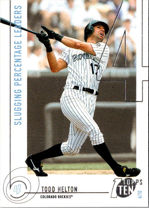 2002 Topps Ten Todd Helton #65