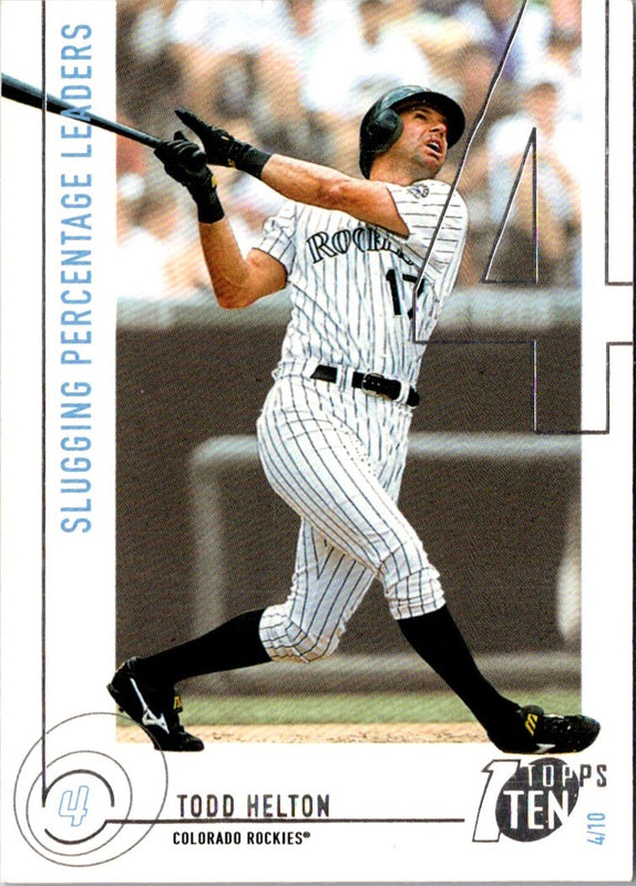 2002 Topps Ten Todd Helton #65