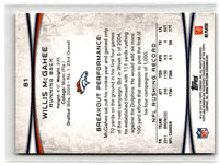 2012 Bowman Willis McGahee #81
