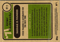 2020 Topps Heritage News Flashbacks '71 Stock Trading Is Automated for the First Time #NF-5