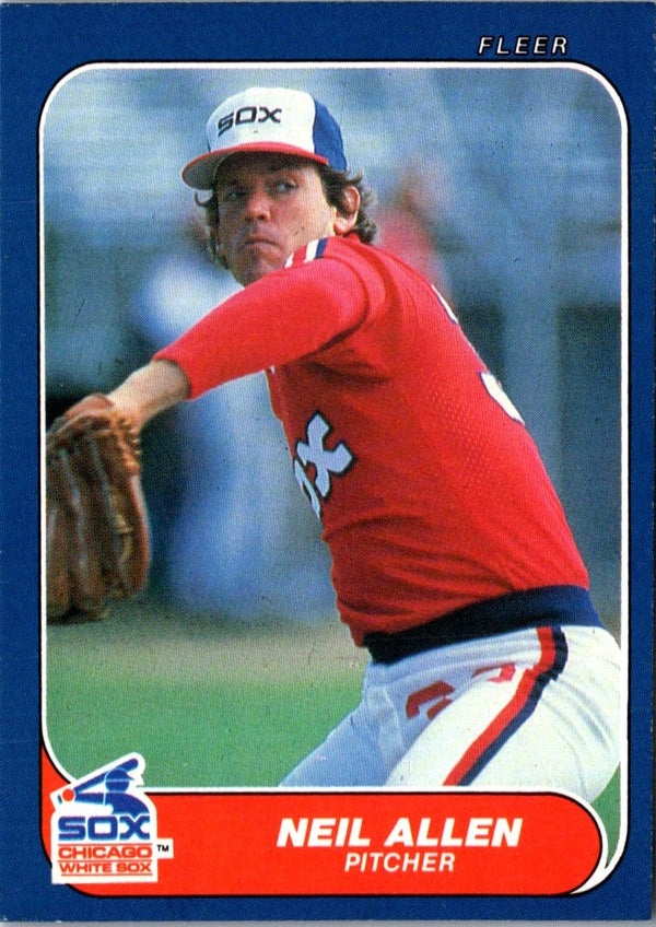 1986 Fleer Update Neil Allen #U-3