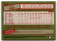 2020 Topps Update 1985 Chrome Silver Pack A.J. Puk #CPC-21