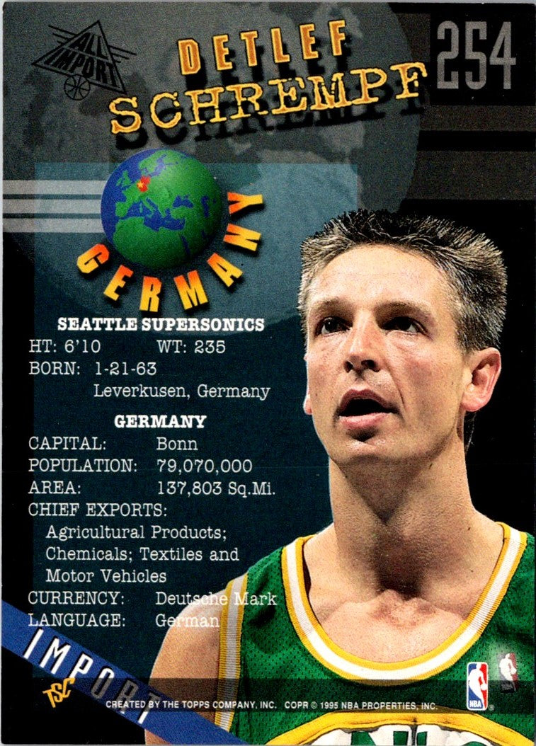 1994 Stadium Club 1st Day Issue Detlef Schrempf