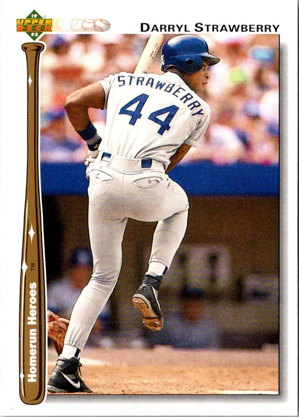 1992 Upper Deck Home Run Heroes Darryl Strawberry #HR16