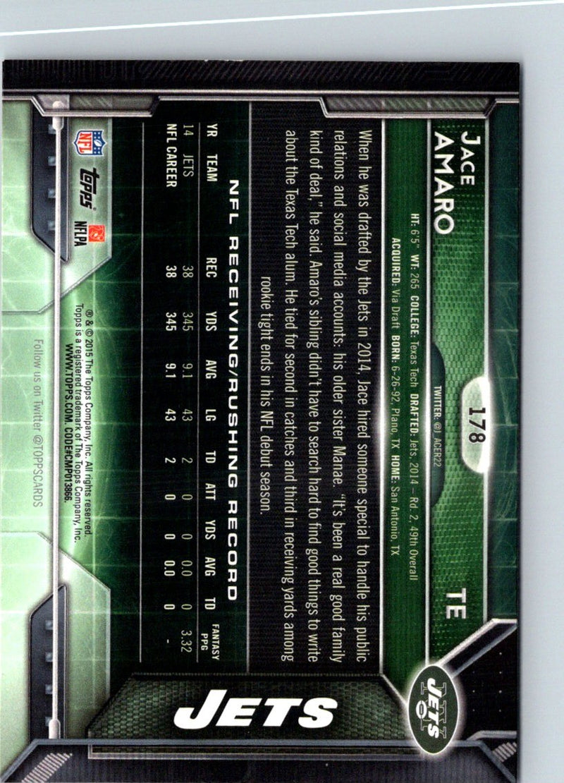 2015 Topps Super Bowl 50 Factory Set Jace Amaro