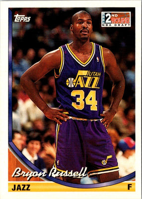 1993 Topps Bryon Russell #374 Rookie