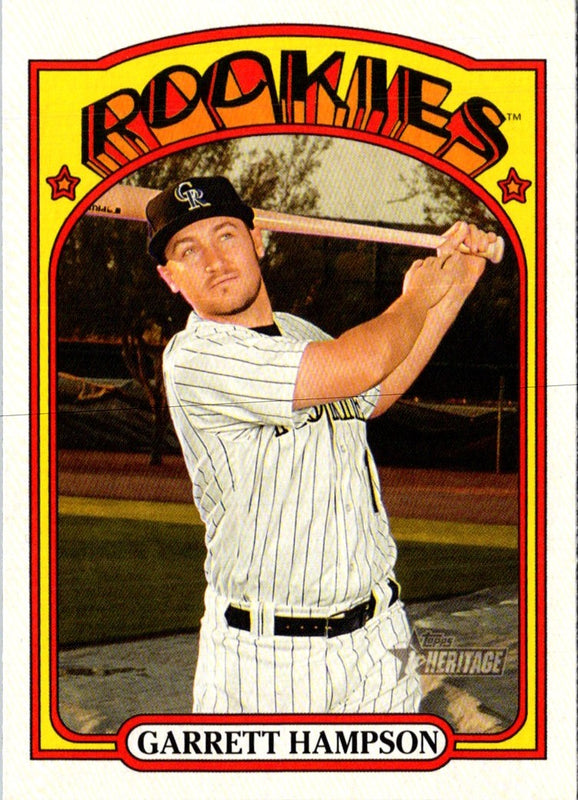 2021 Topps Heritage Red Garrett Hampson #221