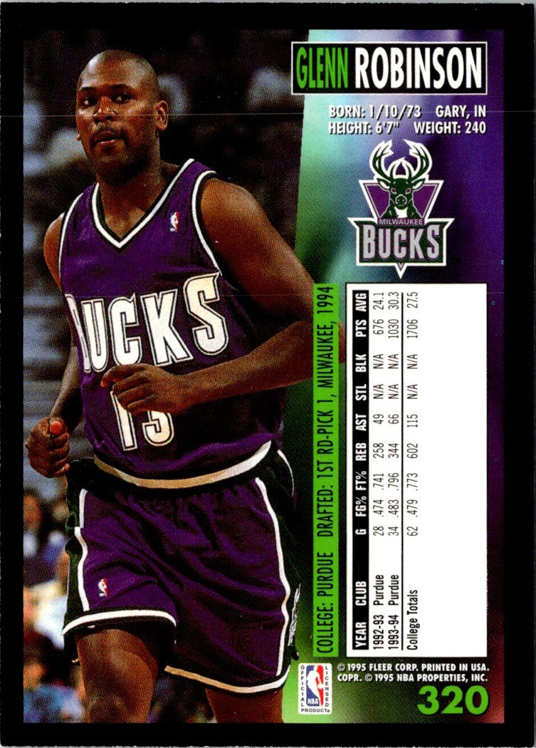 1994 Fleer Lottery Exchange Glenn Robinson