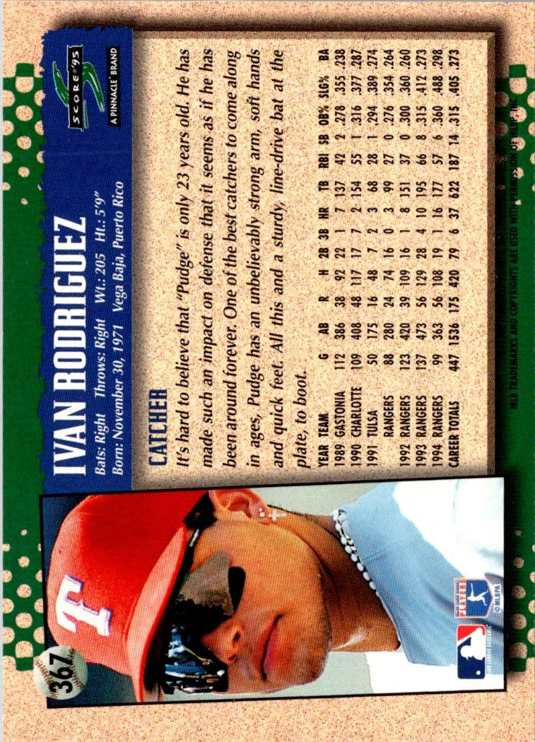 1995 Score Ivan Rodriguez