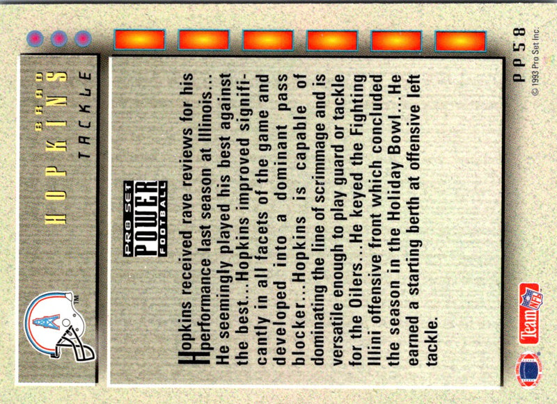 1993 Pro Set Power Update Prospects Brad Hopkins