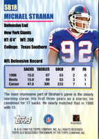 1999 Topps Season's Best Michael Strahan #SB18