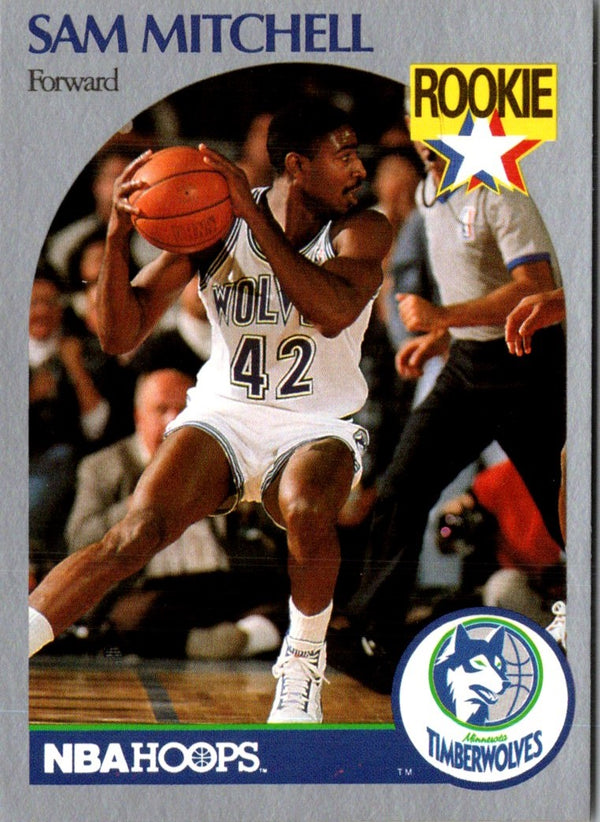 1990 Hoops Sam Mitchell #188 Rookie
