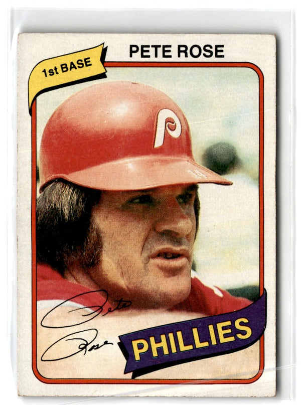 1980 Topps Burger King Philadelphia Phillies Pete Rose #4