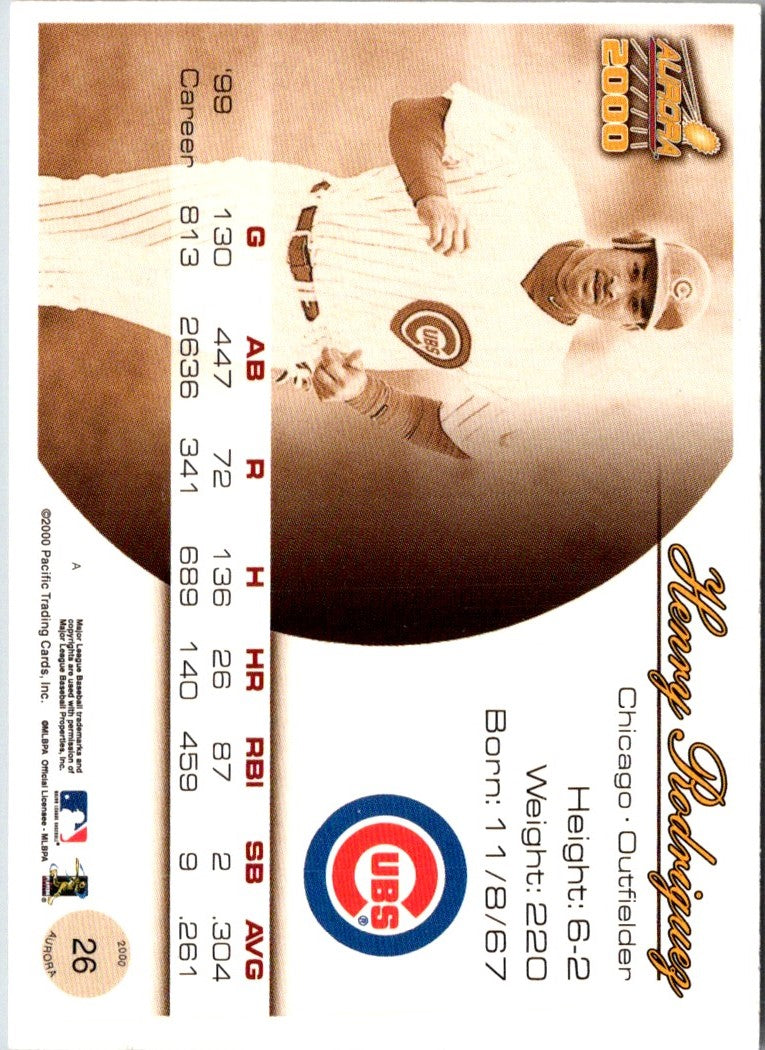 2000 Pacific Aurora Henry Rodriguez