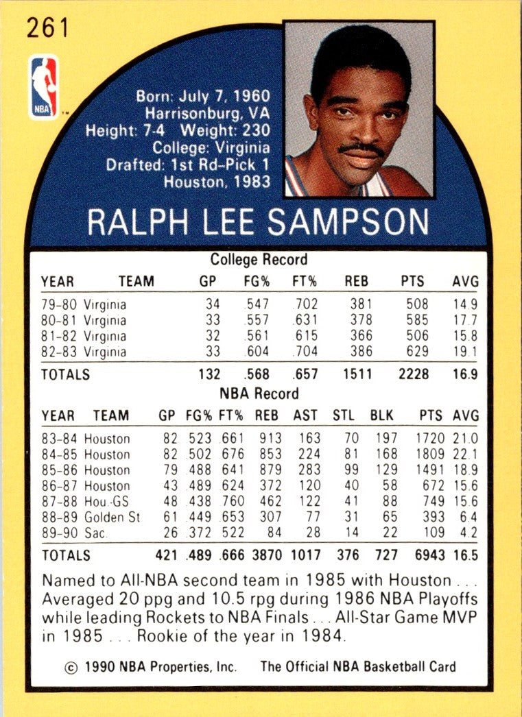 1990 Hoops Ralph Sampson