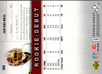 2006 Upper Deck Rookie Debut Santana Moss #99